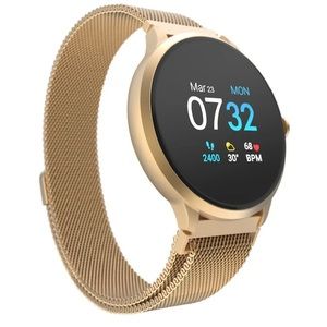iTouch Sport 3 Smartwatch Fitness Tracker Gold Case w/ Gold Mesh magnetic Strap
